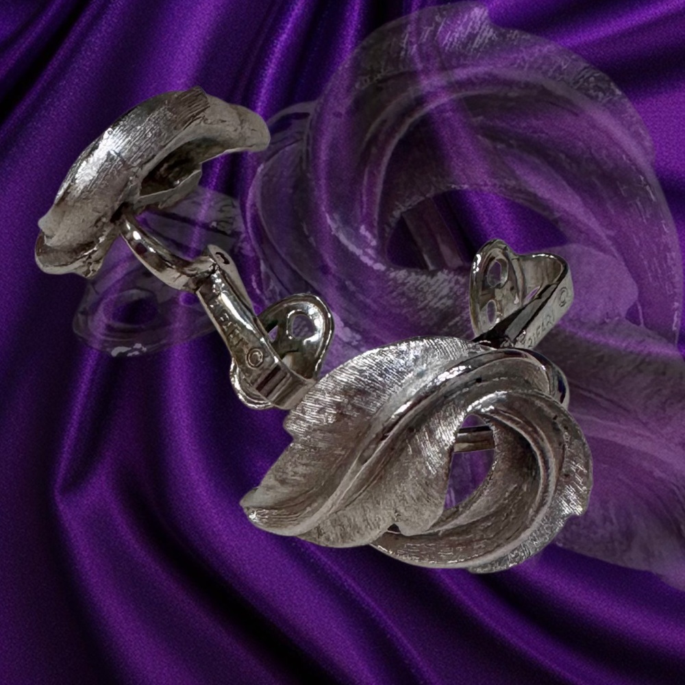 Elegant TRAFARI  Silver Leaf Earrings